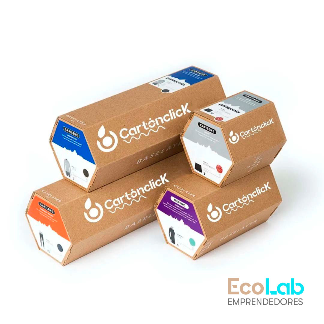Caja perchero Hexagonal  + Plantilla