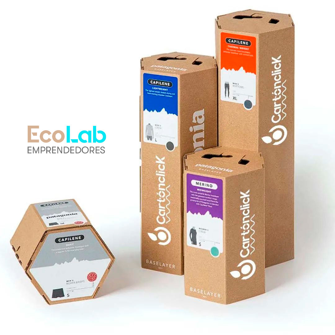 Caja perchero Hexagonal  + Plantilla